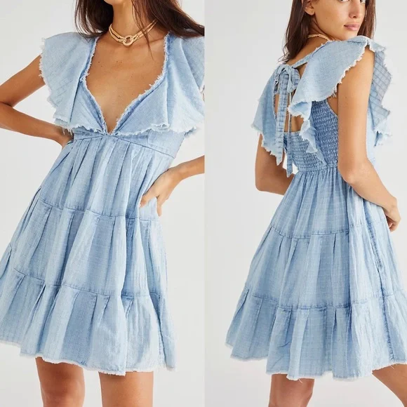 knee length dresses for ladies Free People Short and Sweet Mini Dress